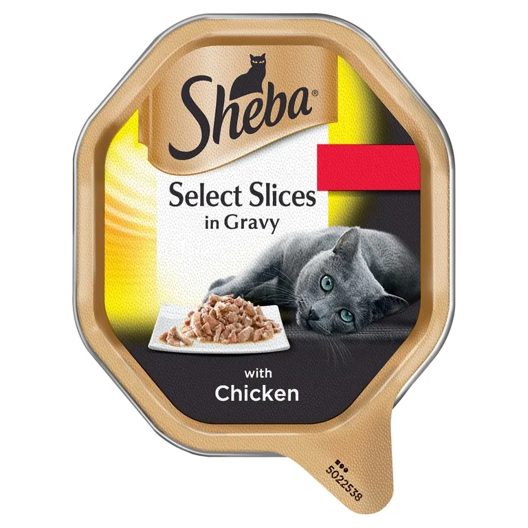 Sheba Select Slices Cat Tray Chicken in Gravy 85g