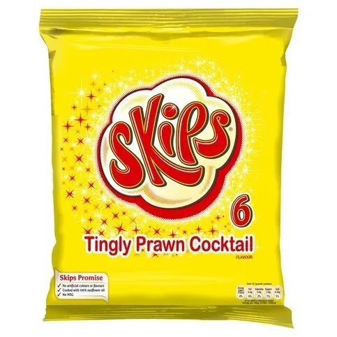 Skips Prawn Cocktail Multipack Crisps 6 Pack
