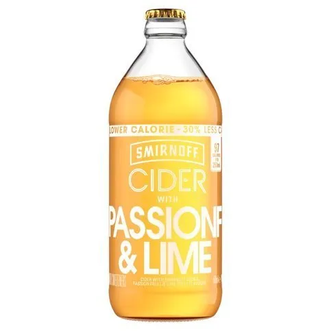 Smirnoff Cider Passionfruit and Lime 500ml