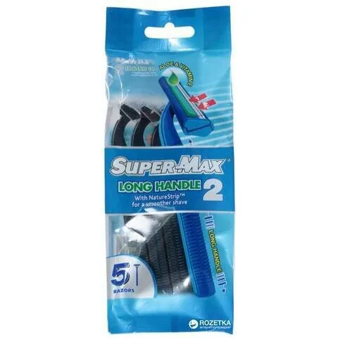 Supermax Long Handle 5 New Mens 5 Pack