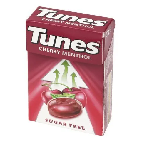 Tunes Cherry Menthol Sugar Free 37g