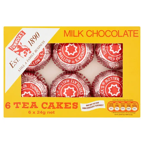 TUNNOCKS TEACAKES CHOCOLATE 6S