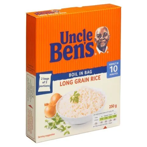 Uncle Ben's Boil In Bag Long Grain Rice 250g