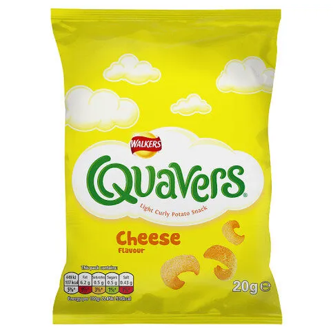 Walkers Quavers Cheese 20g - Standard Crisp Bag