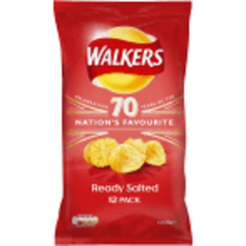 Walkers Ready Salted Multipack Crisps 12x25g