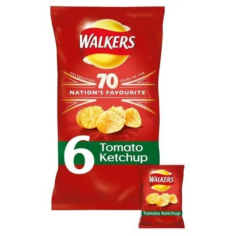 Walkers Tomato Ketchup Multipack 6 x 25g