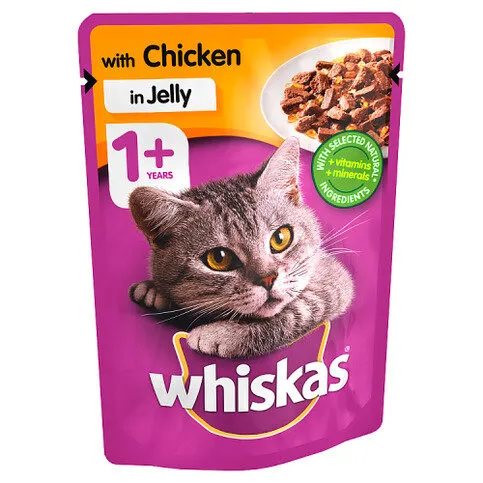 Whiskas Chicken in Jelly Pouch 100g