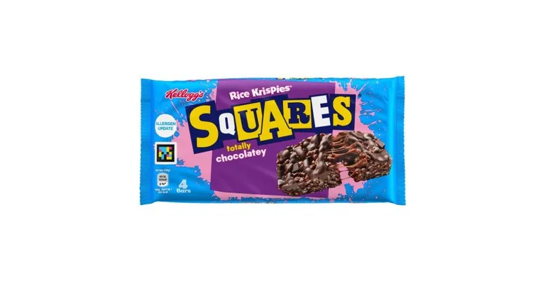 Kelloggs Rice Krispies Squares Totally Chocolatey 4x36g
