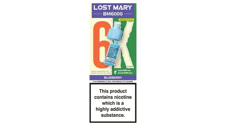 Lost Mary BM6000 Blueberry Refillable Pod Kit 20mg/ml