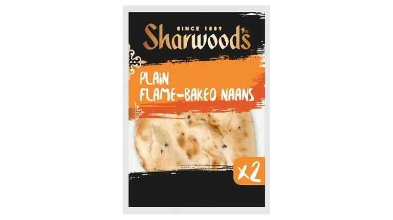 Sharwood's Plain Flame-Baked Naans 2's