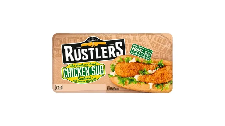 Rustlers Southern Fried Chicken Sub 158g