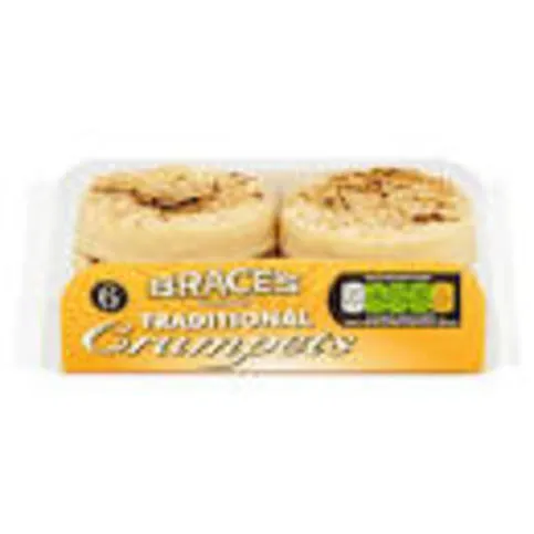 Brace's Family Bread Traditional Crumpets 6 Pack
