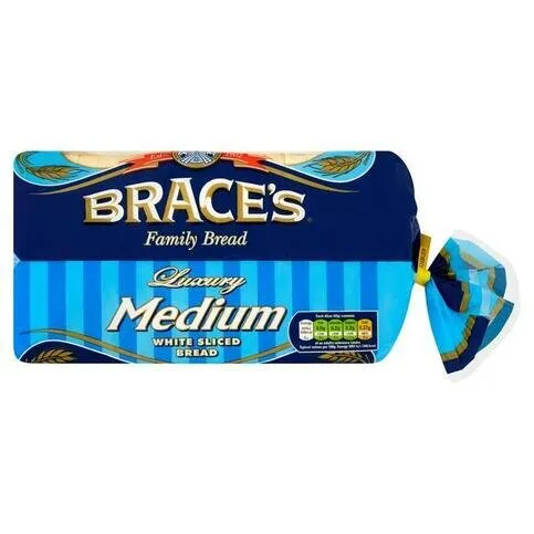Braces Luxury Medium Sliced White Bread