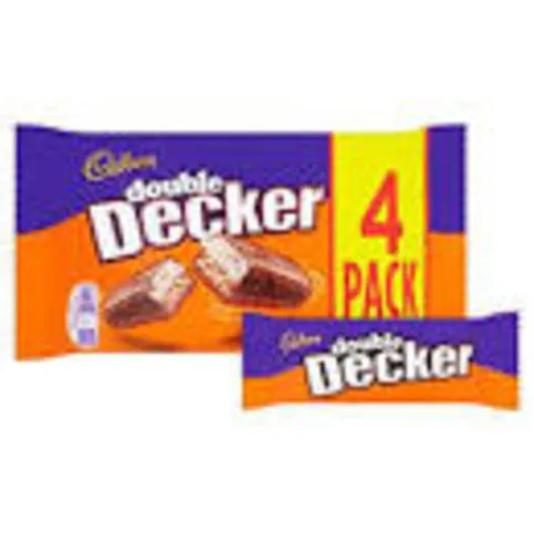 Cadbury Double Decker Chocolate Bars 4 x 40g