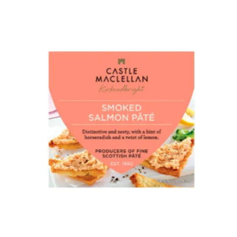 Castle Maclellan Smoked Salmon Pâté with Horseradish and Lemon 100g