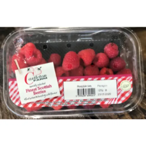 Castleton Farm Pre-Packed Raspberries 125g