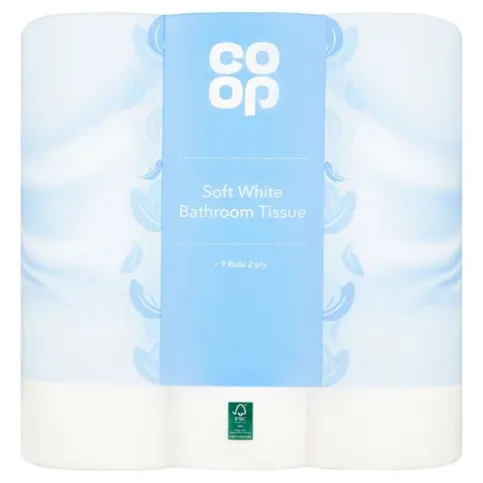 Co Op Soft White Bathroom Tissue 4 Rolls 2-Ply