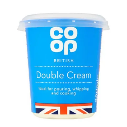Co-op British Double Cream 600ml