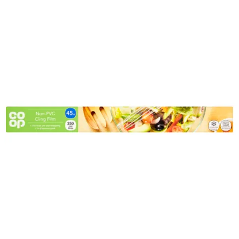 Co-op 45m Non-PVC Cling Film 350mm Wide