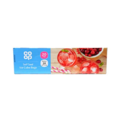 Co-op 20 Self Seal Ice Cube Bags