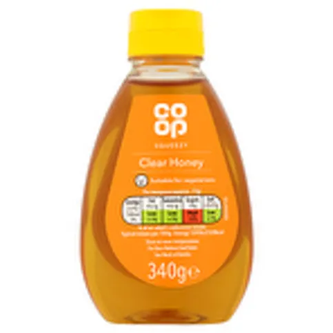 Co-op Squeezy Clear Honey 340g