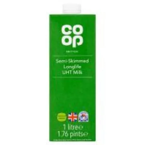 Co-op UHT Semi-skimmed Milk 1L