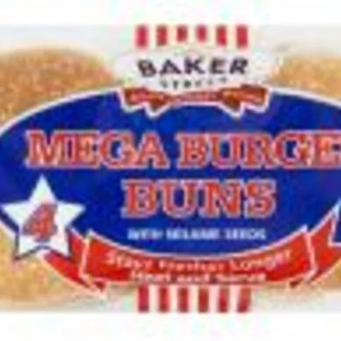 Mega Burger Buns 4pk