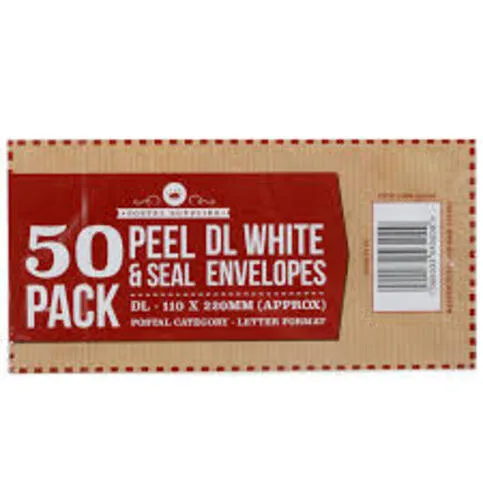 DL White Envelopes 50PK