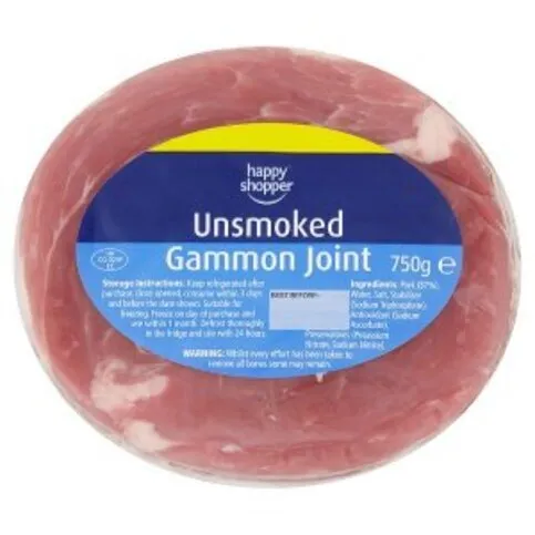 Discover The Choice Unsmoked Gammon Joint 750g
