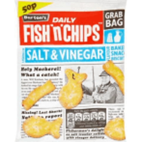 Burtons Fish N Chips Salt & Vinegar 40g