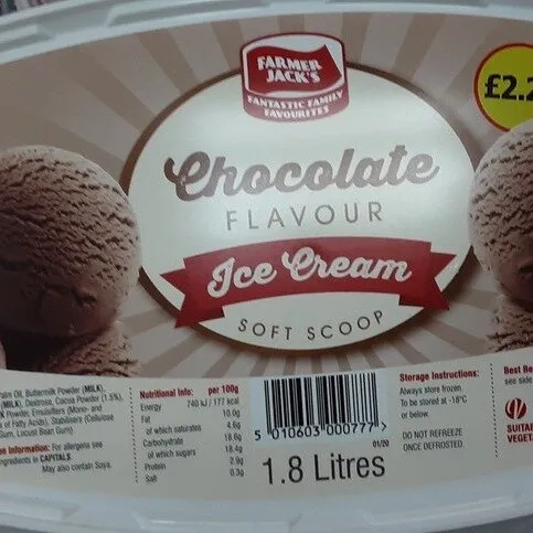Farmer Jacks Choc Ice Cream 2L