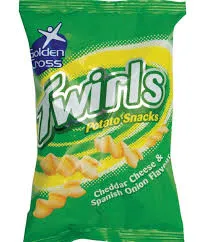 Golden Cross Twirls Cheese & Onion 25g