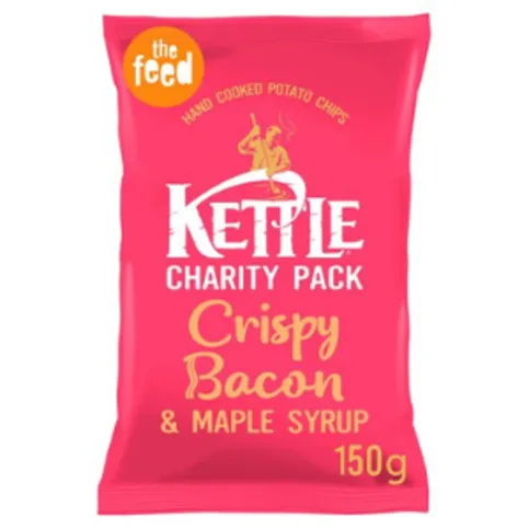 KETTLE® Chips Crispy Bacon & Maple Syrup with Norfolk Bacon 150g