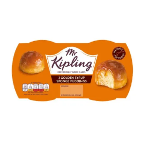 Mr Kipling Sponge Puds Golden Syrup 96g
