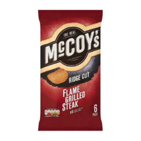 McCoy's Flame Grilled Steak Multipack Crisps 6 Pack