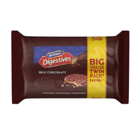 Mcvities Digestive Milk Choc Twin Pk 600g