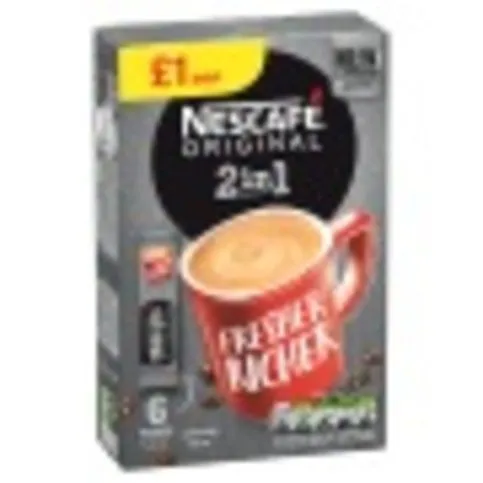 Nescafe Original 2 in 1 6 x 10g