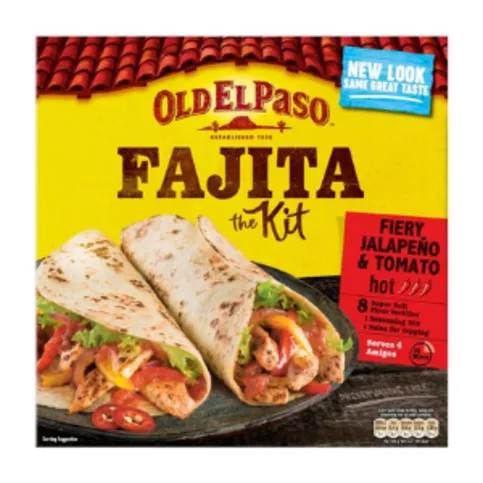 Old El Paso Hot Spicy Fajita Kit 500g