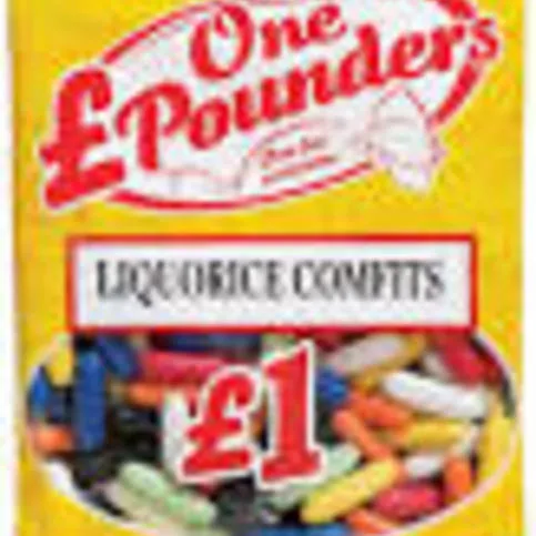 All Rounders Liquorice Comfits 180g