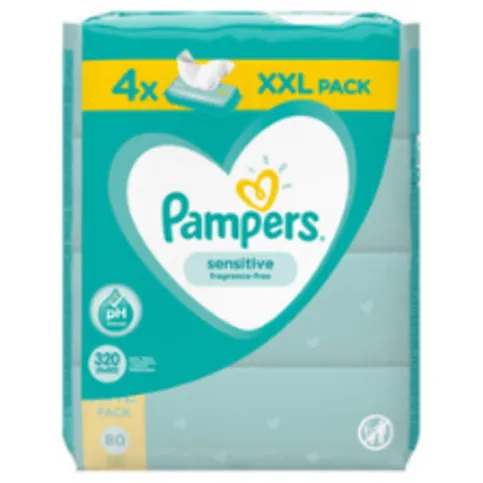 Pampers Sensitive Baby Wipes 4 Pack