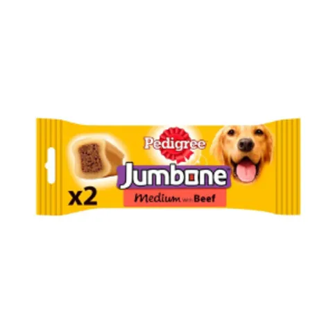 Pedigree Jumbone Adult Medium Dog Treat with Beef & Poultry 2 Chews 180g