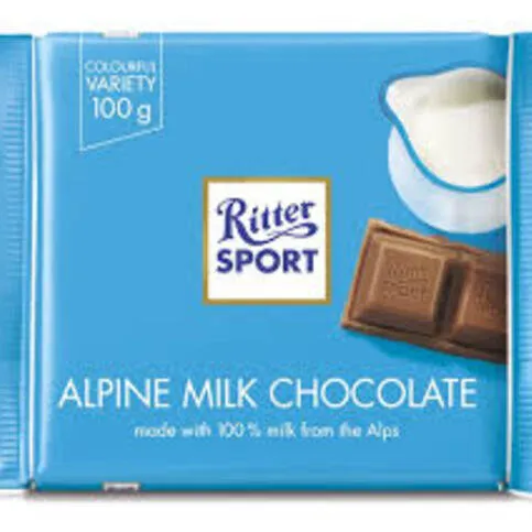 Ritter Sport Alpine Milk Chocolate