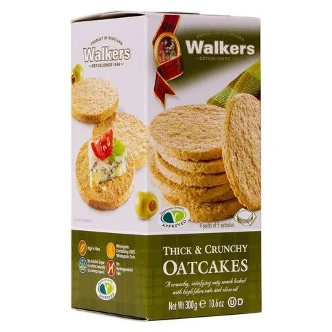 Walkers Thick Crunchy Oat Cakes 300g