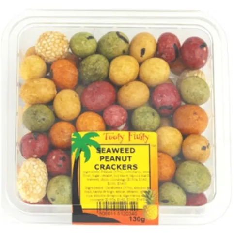 Tooty Fruity Seaweed Peanut Crackers 130g