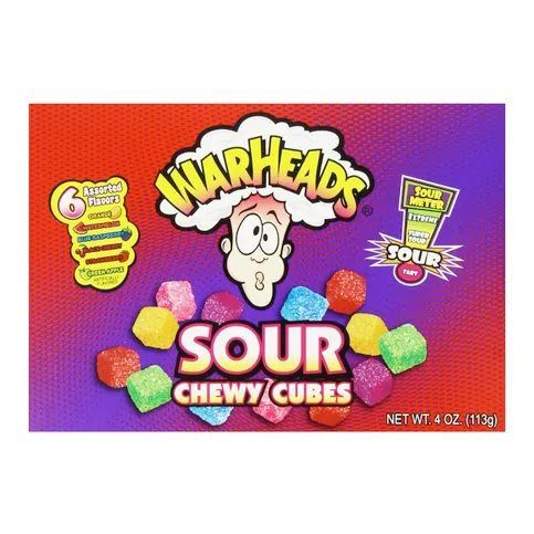 Warheads Sour Chewy Cubes 113g